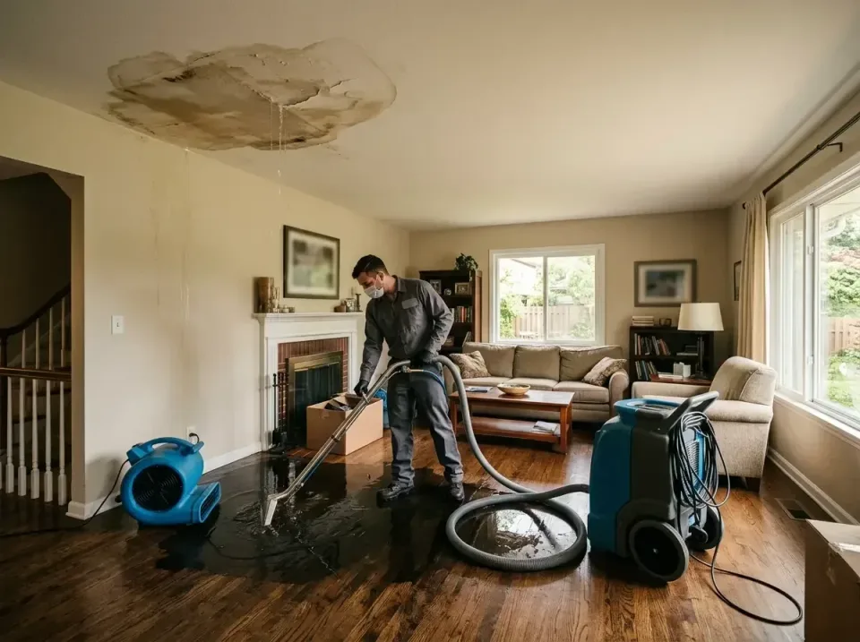 attic-pipe-burst-ceiling-drip-008 — frequently asked questions, Water Damage Restoration & Carpet Care in Skyline View, PA